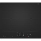 Neff T66NUX4A0 60cm Flex Induction Hob, Matt Black Design glass, Red/White Display, Anthracite Grey 