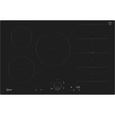 Neff T68FUV4L0 80cm Flex Induction Hob, Bevel front. 1 x Flex + 3 zones, Anthracite Grey Twist pad, 