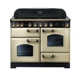 Rangemaster CDL110ECCR/B 81350 CLASSIC DL 110 CER. CREAM BRASS