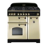Rangemaster CDL90DFFCR/B 80960 CLASSIC DL 90 DF CREAM BRASS