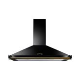 Rangemaster CLAHDC110BB/ 89270 CLASSIC 110CM HOOD BLACK BRASS RAIL