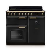 Rangemaster CLDL100EIPCBL/AB1 18310 NEW CLASSIC DLX 100 EI CHRCL BLK AB GB/IE