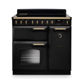 Rangemaster CLDL90EIPCBL/AB1 18276 NEW CLASSIC DLX 90 EI CHRCL BLK AB GB/IE