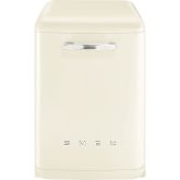 Smeg DFFABCR 60cm 50s style Freestanding Dishwasher Cream