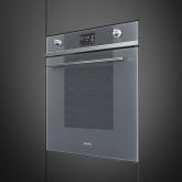 Smeg SO6102M2S 60cm Linea Speedwave XL Combi Microwave Silver Glass