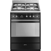 Smeg SUK61MBL9 60cm Concert Dual Fuel Cooker Black