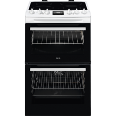 Aeg CCX1530ACW 55cm Double Oven with Thermaflow® fan operated main oven and conventional top oven, f