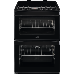 Aeg CIX6540ACB 60cm Induction, Double Oven, Thermaflow® fan operated main oven and conventional top 