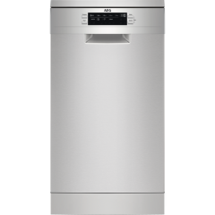 Aeg FFB73527ZM Freestanding slimline dishwasher, 10ps, D, 45dB, Full width MaxiFlex Cutlery Drawer, 