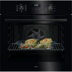 Aeg OU5AB20XK Multifunction Fan operated oven, touch control clock, minute minder and duration cook.