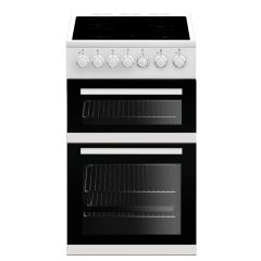 Beko EDVC503W 50cm Double Oven Electric Cooker with Ceramic Hob