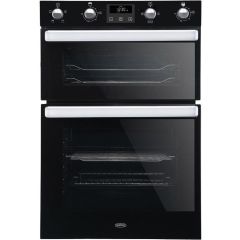 Belling BI902FPBlk Built In Electric Double Oven - Black - A Rated