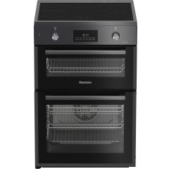Blomberg HIRN651N 60cm Double Oven Electric Cooker with Induction Hob - Anthracite