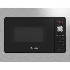 Bosch BFL523MS3B Red display, up to 800W, 20L, 5 power levels, electronic control, left hinged, inst