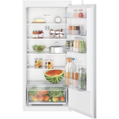 Bosch KIR41NSE0G 122x54 built in fridge, LED light, MultiBox, 5 glass shelves, door open warning ind