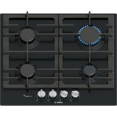Bosch PCP6A6I90 60cm, 4 burners, Optimised FlameSelect, 2 Dishwasher suitable cast iron pan supports