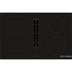 Bosch PVS811B16E 80cm venting hob, Touch Control, 4 x zones, 1 CombiZone + Ventilation, Auto-on fan,