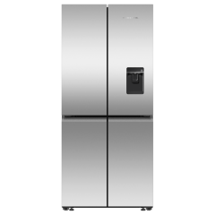 Fisher And Paykel RF500QNUX1 Fridge Freezer Quad Door 790mm Recessed Handle Stainless Steel - Ice + 