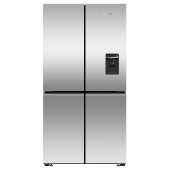 Fisher And Paykel RF605QNUVX1 910Mm, 341Ltr Fridge, 197Ltr Freezer, Plumbed Ice + Water