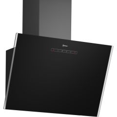 Neff D63IDK1S0B 60cm, Angled Chimney Hood, Touch Control, LED Lights. Standard Recirculation Kit: Z5
