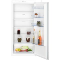 Neff KI1411SE0G 122x54 built in fridge, vegetable box, LED Light, 5 glass shelves, door open warning