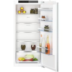 Neff KI1412FE1G 122x54 built in fridge, vegetable box, LED Light, 5 glass shelves, fixed hinge