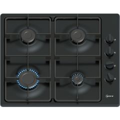 Neff T26BKP6S0 60cm, 4 burners, 2 Cast iron finish supports, new standard sword dials, Side control
