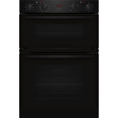 Neff U1DCC0AK3B CircoTherm Main oven, 2 functions, Red LED display. 2nd oven 3 functions