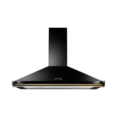 Rangemaster CLAHDC90BB/ 63040 CLASSIC 90CM HOOD BLACK BRASS RAIL