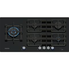 Siemens ER9A6SH40 90 cm, 5 burners, 5kW Wok burner, Optimised stepFlame, 5 Dishwasher suitable cast 