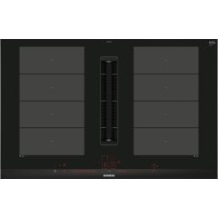 Siemens EX875LX67E 80 cm inductionAir Plus venting hob, Dual lightSlider control, 2 x Flex + Ventila