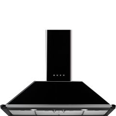 Smeg KT110BLE 110cm Victoria Chimney Hood Black