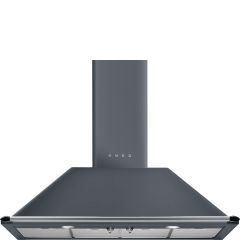 Smeg KT110GRE 110cm Victoria Chimney Hood Slate Grey
