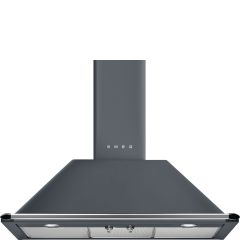 Smeg KT90GRE 90cm Victoria Chimney Hood Slate Grey