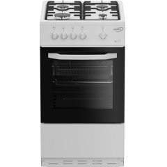 Zenith ZE501W 50cm Gas Single Oven with Gas Hob - White