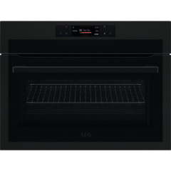 Aeg KME768080T CombiQuick Combination Microwave compact oven with EXCite touch controls, white LEDs.