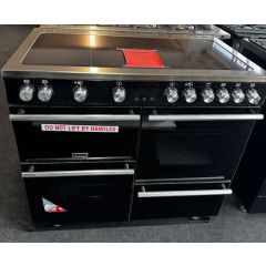 (CLEARANCE) PRECD1000EIRTYBK - 100cm Induction Top Range Cooker