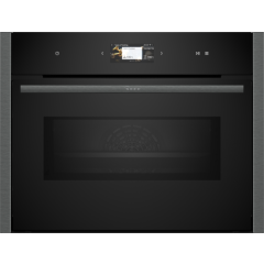 Neff C24MS71G0B Electronic, 4.1" Full Touch TFT Display, 20 functions, Pyrolytic, Soft open/close do