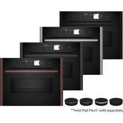 Neff C29MY7MY0 Flex Design compact pyrolytic oven, with MW, Electronic, 6.8" Premium Full Touch TFT 