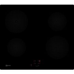 Neff T36CA50X1U 60cm Induction Hob, Touch Control, 9 power levels, 4 zones, 1 boost zone, Frameless,
