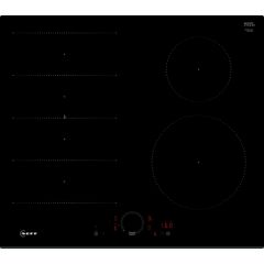 Neff T66FHE4L0 60cm Flex Induction Hob, Twist Touch Control, 1xFlex + 2 zones, Extended Frying Senso