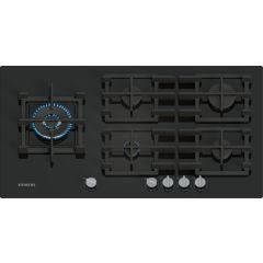 Siemens EP9A6MI40 90 cm, 5 burners, 4.0kW Wok burner, Optimised stepFlame, 5 Dishwasher suitable cas