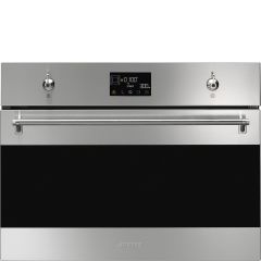 Smeg SO4302M1X Compact 45cm Classic Combi Microwave Stainless Steel