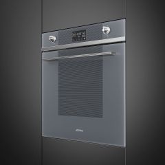 Smeg SO6102M2S 60cm Linea Speedwave XL Combi Microwave Silver Glass